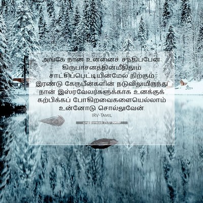 Picture 07 - யாத்திராகமம் 25:22 TAMIRV - அங்கே நான் - Bible Verse Picture