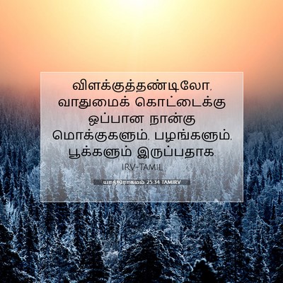 Picture 07 - யாத்திராகமம் 25:34 TAMIRV - விளக்குத்தண்டிலோ, - Bible Verse Picture