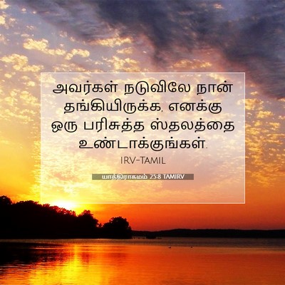 Picture 07 - யாத்திராகமம் 25:8 TAMIRV - அவர்கள் நடுவிலே - Bible Verse Picture