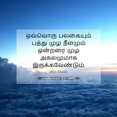 Picture 07 - யாத்திராகமம் 26:16 TAMIRV - ஒவ்வொரு பலகையும் - Bible Verse Picture