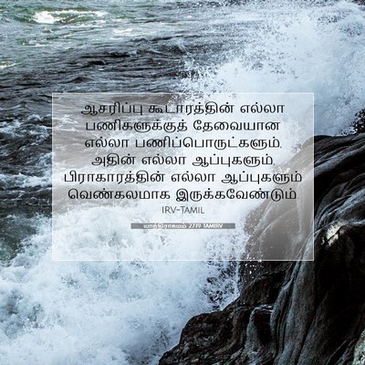 Picture 07 - யாத்திராகமம் 27:19 TAMIRV - ஆசரிப்பு - Bible Verse Picture