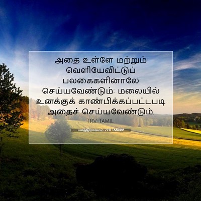 Picture 07 - யாத்திராகமம் 27:8 TAMIRV - அதை உள்ளே மற்றும் - Bible Verse Picture