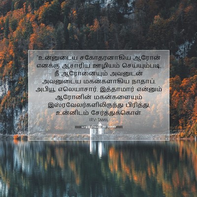 Picture 07 - யாத்திராகமம் 28:1 TAMIRV - “உன்னுடைய - Bible Verse Picture