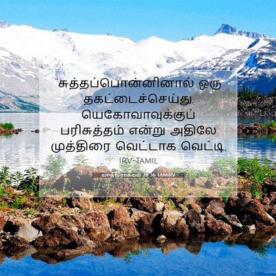 Picture 07 - யாத்திராகமம் 28:36 TAMIRV -  - Bible Verse Picture