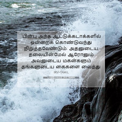 Picture 07 - யாத்திராகமம் 29:15 TAMIRV - “பின்பு அந்த - Bible Verse Picture