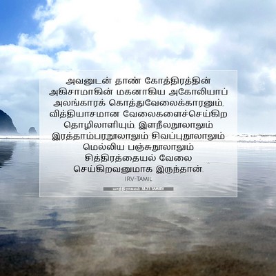 Picture 07 - யாத்திராகமம் 38:23 TAMIRV - அவனுடன் தாண் - Bible Verse Picture