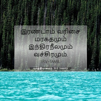 Picture 07 - யாத்திராகமம் 39:11 TAMIRV - இரண்டாம் வரிசை - Bible Verse Picture
