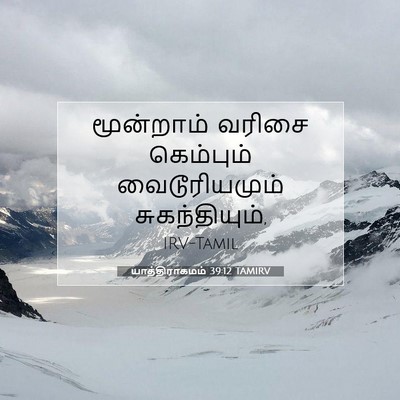 Picture 07 - யாத்திராகமம் 39:12 TAMIRV - மூன்றாம் வரிசை - Bible Verse Picture