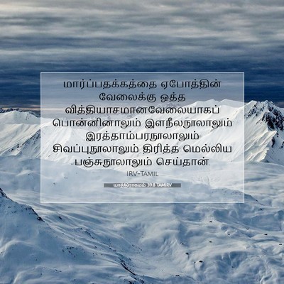 Picture 07 - யாத்திராகமம் 39:8 TAMIRV - மார்ப்பதக்கத்தை - Bible Verse Picture