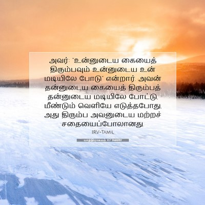 Picture 07 - யாத்திராகமம் 4:7 TAMIRV - அவர்: “உன்னுடைய - Bible Verse Picture