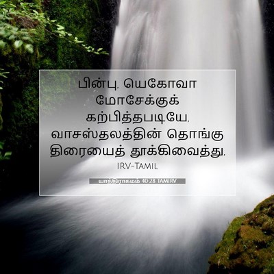 Picture 07 - யாத்திராகமம் 40:28 TAMIRV - பின்பு, யெகோவா - Bible Verse Picture
