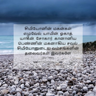 Picture 07 - யாத்திராகமம் 6:15 TAMIRV - சிமியோனின் - Bible Verse Picture