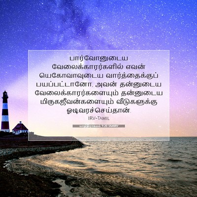 Picture 07 - யாத்திராகமம் 9:20 TAMIRV - பார்வோனுடைய - Bible Verse Picture