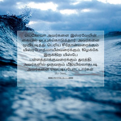 Picture 07 - யோசுவா 11:8 TAMIRV - யெகோவா அவர்களை - Bible Verse Picture