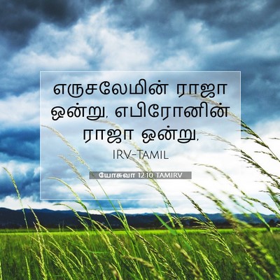 Picture 07 - யோசுவா 12:10 TAMIRV - எருசலேமின் ராஜா - Bible Verse Picture