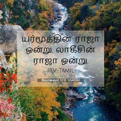 Picture 07 - யோசுவா 12:11 TAMIRV - யர்மூத்தின் ராஜா - Bible Verse Picture