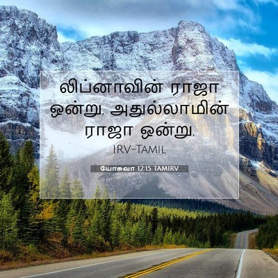 Picture 07 - யோசுவா 12:15 TAMIRV - லிப்னாவின் ராஜா - Bible Verse Picture