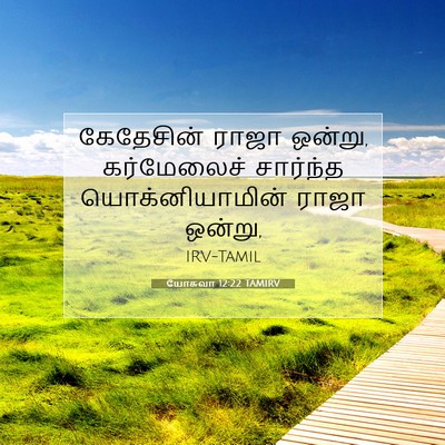 Picture 07 - யோசுவா 12:22 TAMIRV - கேதேசின் ராஜா - Bible Verse Picture