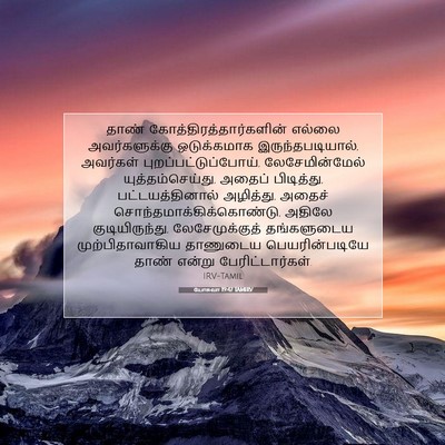 Picture 07 - யோசுவா 19:47 TAMIRV - தாண் - Bible Verse Picture