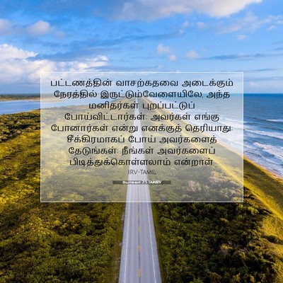 Picture 07 - யோசுவா 2:5 TAMIRV - பட்டணத்தின் - Bible Verse Picture