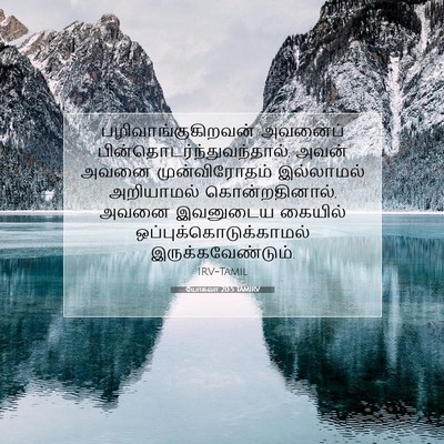 Picture 07 - யோசுவா 20:5 TAMIRV - பழிவாங்குகிறவன் - Bible Verse Picture