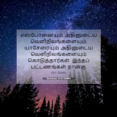 Picture 07 - யோசுவா 21:39 TAMIRV - எஸ்போனையும் - Bible Verse Picture