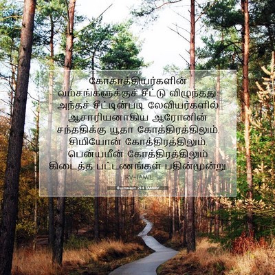 Picture 07 - யோசுவா 21:4 TAMIRV - கோகாத்தியர்களின் - Bible Verse Picture