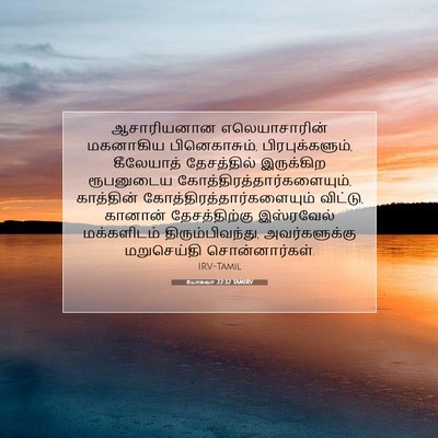 Picture 07 - யோசுவா 22:32 TAMIRV - ஆசாரியனான - Bible Verse Picture