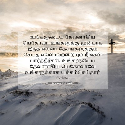 Picture 07 - யோசுவா 23:3 TAMIRV - உங்களுடைய - Bible Verse Picture