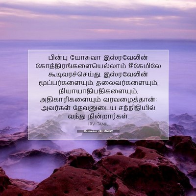 Picture 07 - யோசுவா 24:1 TAMIRV - பின்பு யோசுவா - Bible Verse Picture