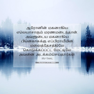 Picture 07 - யோசுவா 24:33 TAMIRV - ஆரோனின் மகனாகிய - Bible Verse Picture