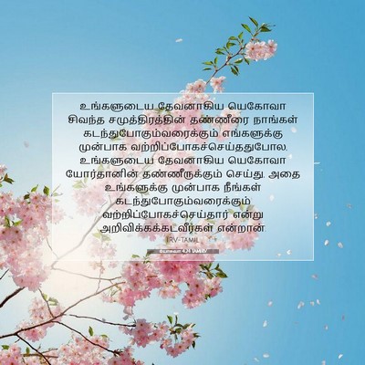 Picture 07 - யோசுவா 4:24 TAMIRV - உங்களுடைய - Bible Verse Picture