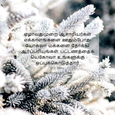 Picture 07 - யோசுவா 6:16 TAMIRV - ஏழாவதுமுறை - Bible Verse Picture