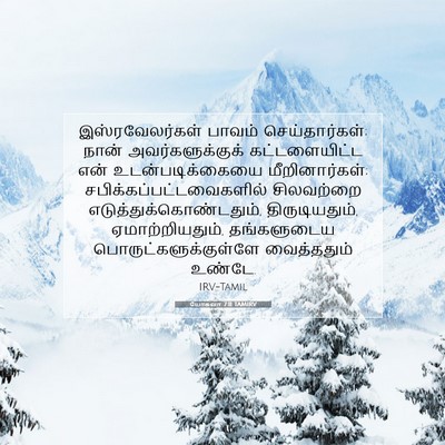 Picture 07 - யோசுவா 7:11 TAMIRV - இஸ்ரவேலர்கள் - Bible Verse Picture