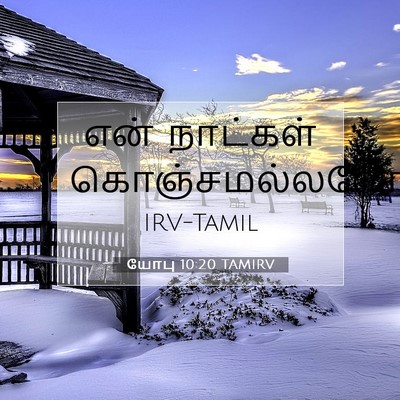 Picture 07 - யோபு 10:20 TAMIRV - என் நாட்கள் - Bible Verse Picture