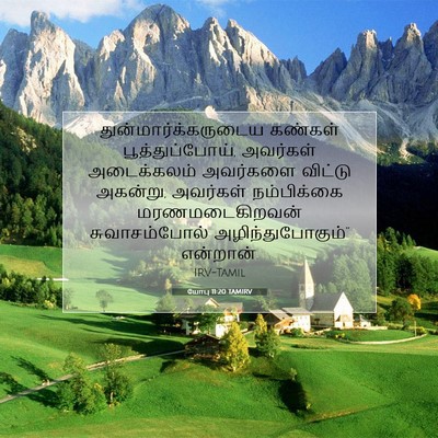 Picture 07 - யோபு 11:20 TAMIRV - துன்மார்க்கருடைய - Bible Verse Picture