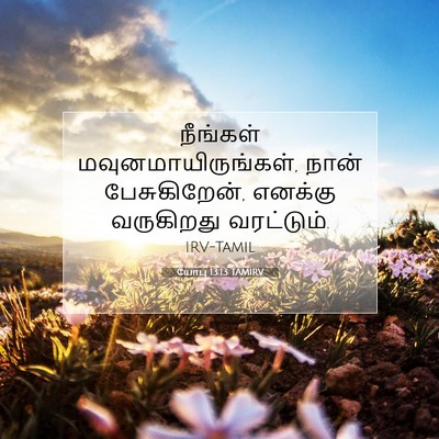 Picture 07 - யோபு 13:13 TAMIRV - நீங்கள் - Bible Verse Picture