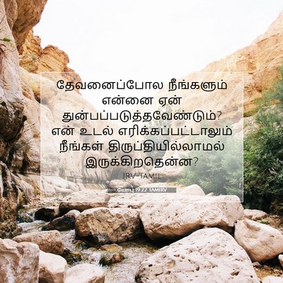 Picture 07 - யோபு 19:22 TAMIRV - தேவனைப்போல - Bible Verse Picture
