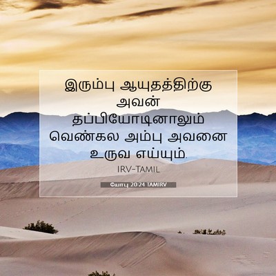 Picture 07 - யோபு 20:24 TAMIRV - இரும்பு - Bible Verse Picture