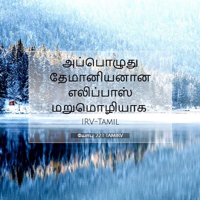 Picture 07 - யோபு 22:1 TAMIRV - அப்பொழுது - Bible Verse Picture