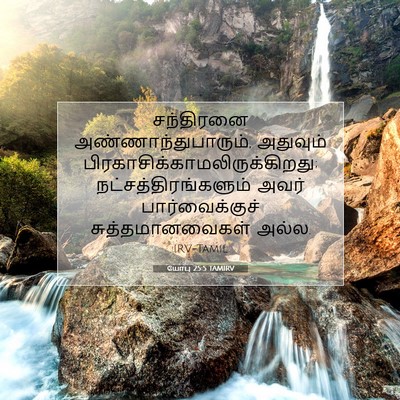 Picture 07 - யோபு 25:5 TAMIRV - சந்திரனை - Bible Verse Picture