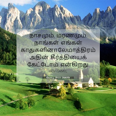 Picture 07 - யோபு 28:22 TAMIRV - நாசமும், மரணமும், - Bible Verse Picture