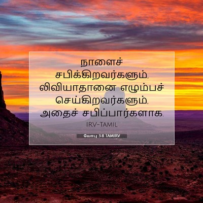 Picture 07 - யோபு 3:8 TAMIRV - நாளைச் - Bible Verse Picture