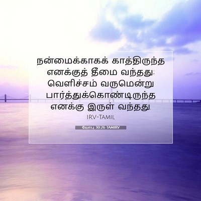 Picture 07 - யோபு 30:26 TAMIRV - நன்மைக்காகக் - Bible Verse Picture
