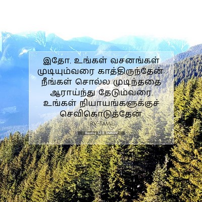 Picture 07 - யோபு 32:11 TAMIRV - இதோ, உங்கள் - Bible Verse Picture