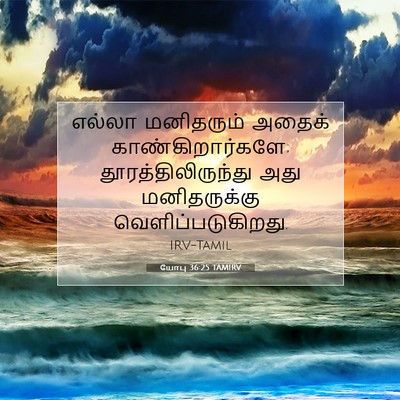 Picture 07 - யோபு 36:25 TAMIRV - எல்லா மனிதரும் - Bible Verse Picture