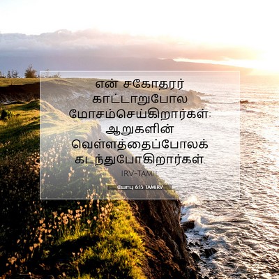 Picture 07 - யோபு 6:15 TAMIRV - என் சகோதரர் - Bible Verse Picture