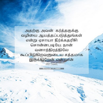 Picture 07 - யோவான் 1:23 TAMIRV - அதற்கு அவன்: - Bible Verse Picture