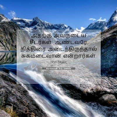 Picture 07 - யோவான் 11:12 TAMIRV - அதற்கு அவருடைய - Bible Verse Picture