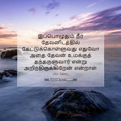 Picture 07 - யோவான் 11:22 TAMIRV - இப்பொழுதும் நீர் - Bible Verse Picture